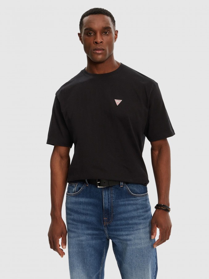 T-Shirt Man Black Guess Jeans
