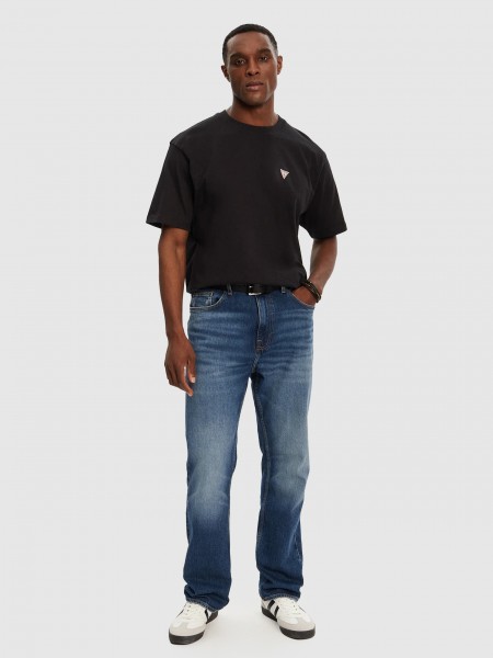 Camiseta Hombre Negro Guess Jeans