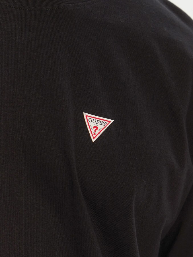 Camiseta Hombre Negro Guess Jeans