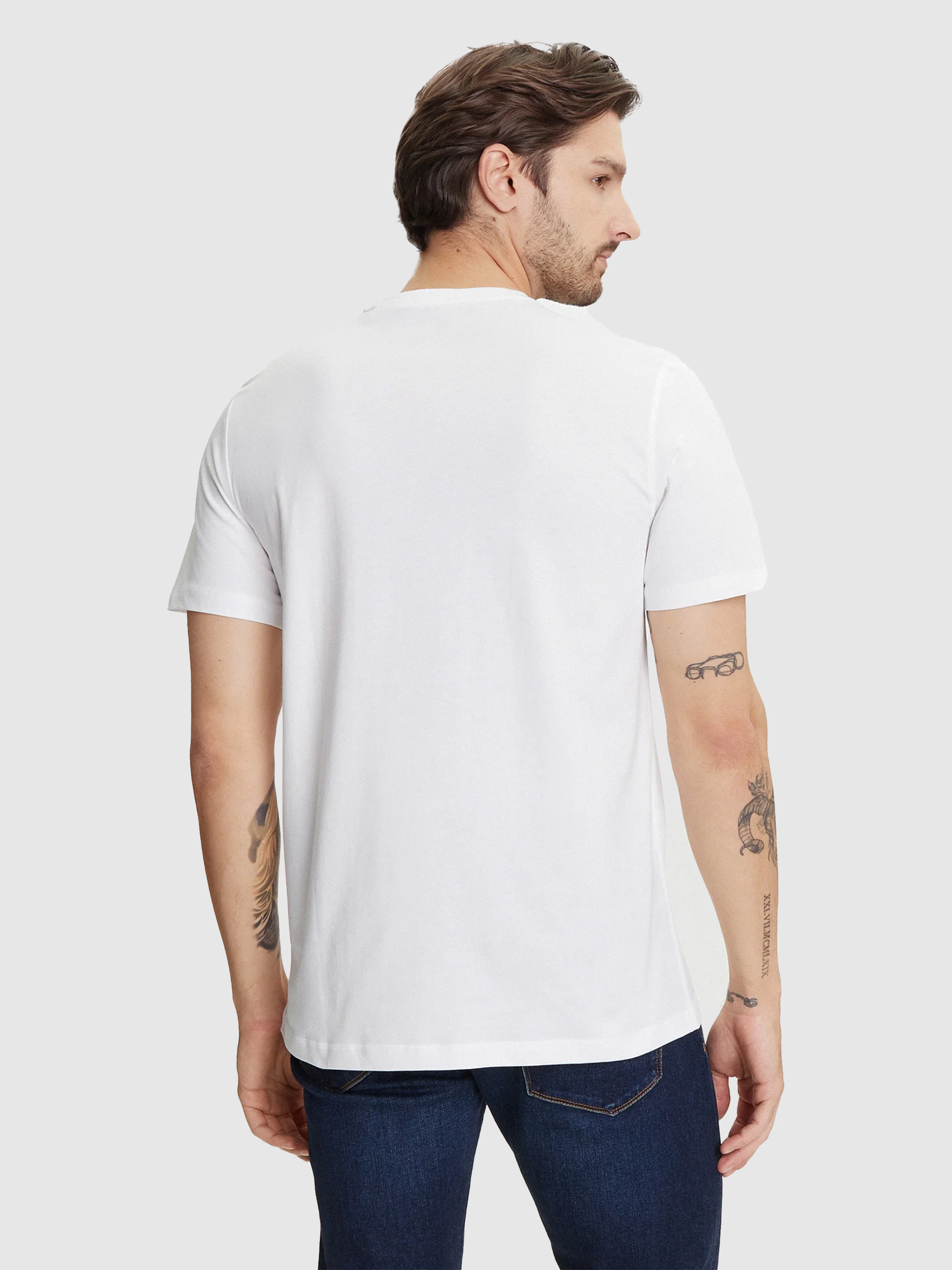 Camiseta Hombre Blanco Guess