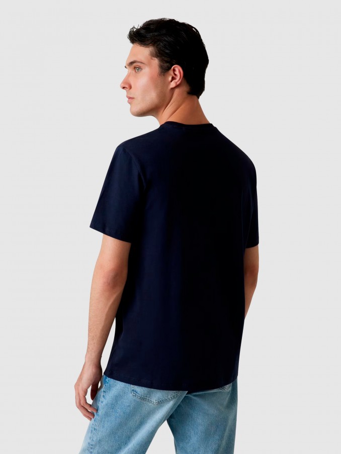 Camiseta Hombre Azul Marino Guess