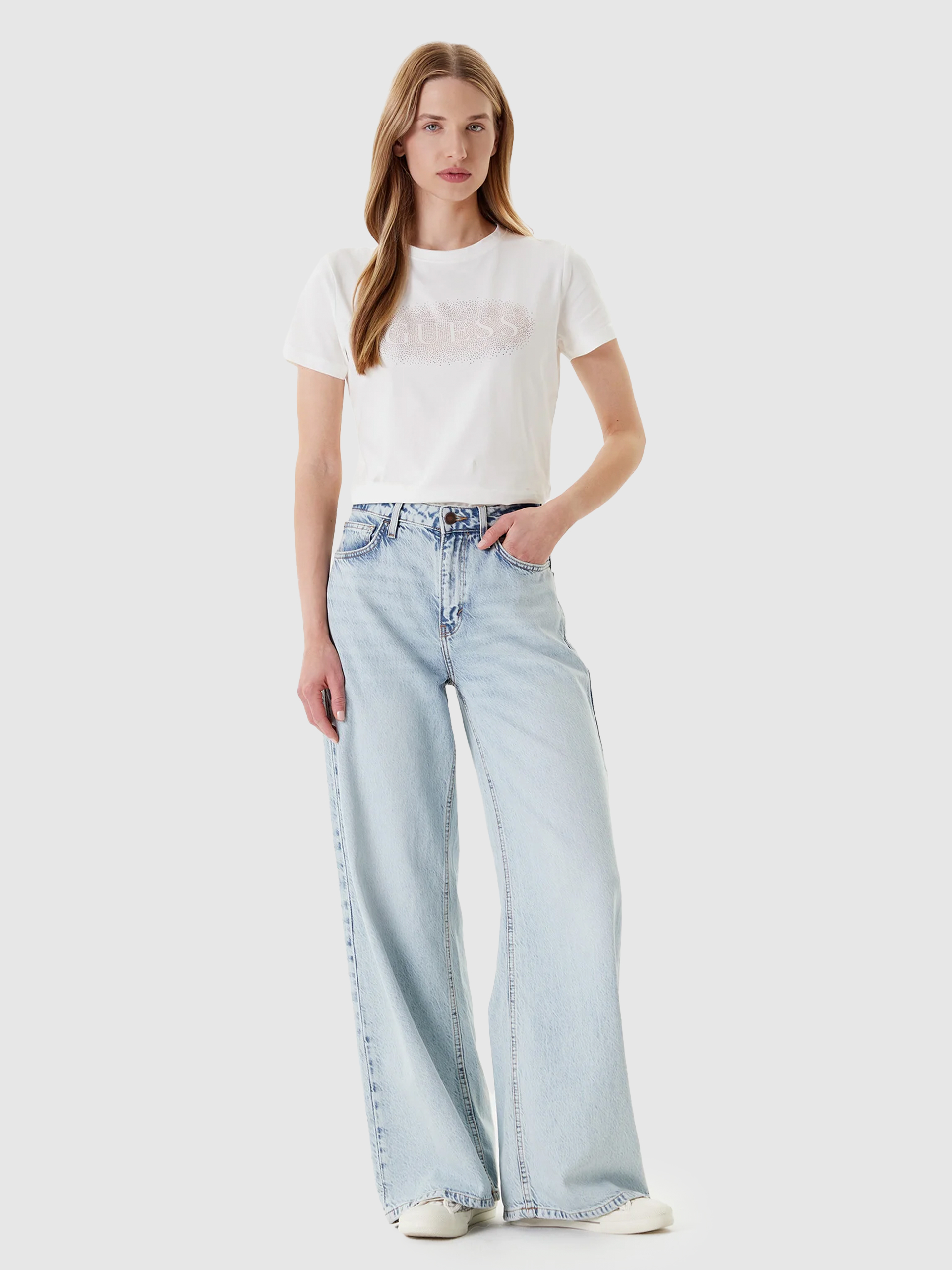 T-Shirt Woman White Guess Underwear