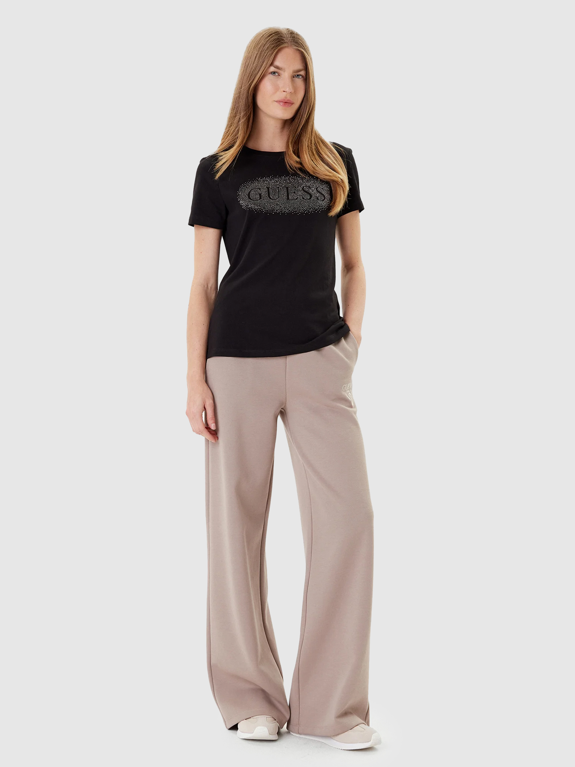 T-Shirt Woman Black Guess Underwear