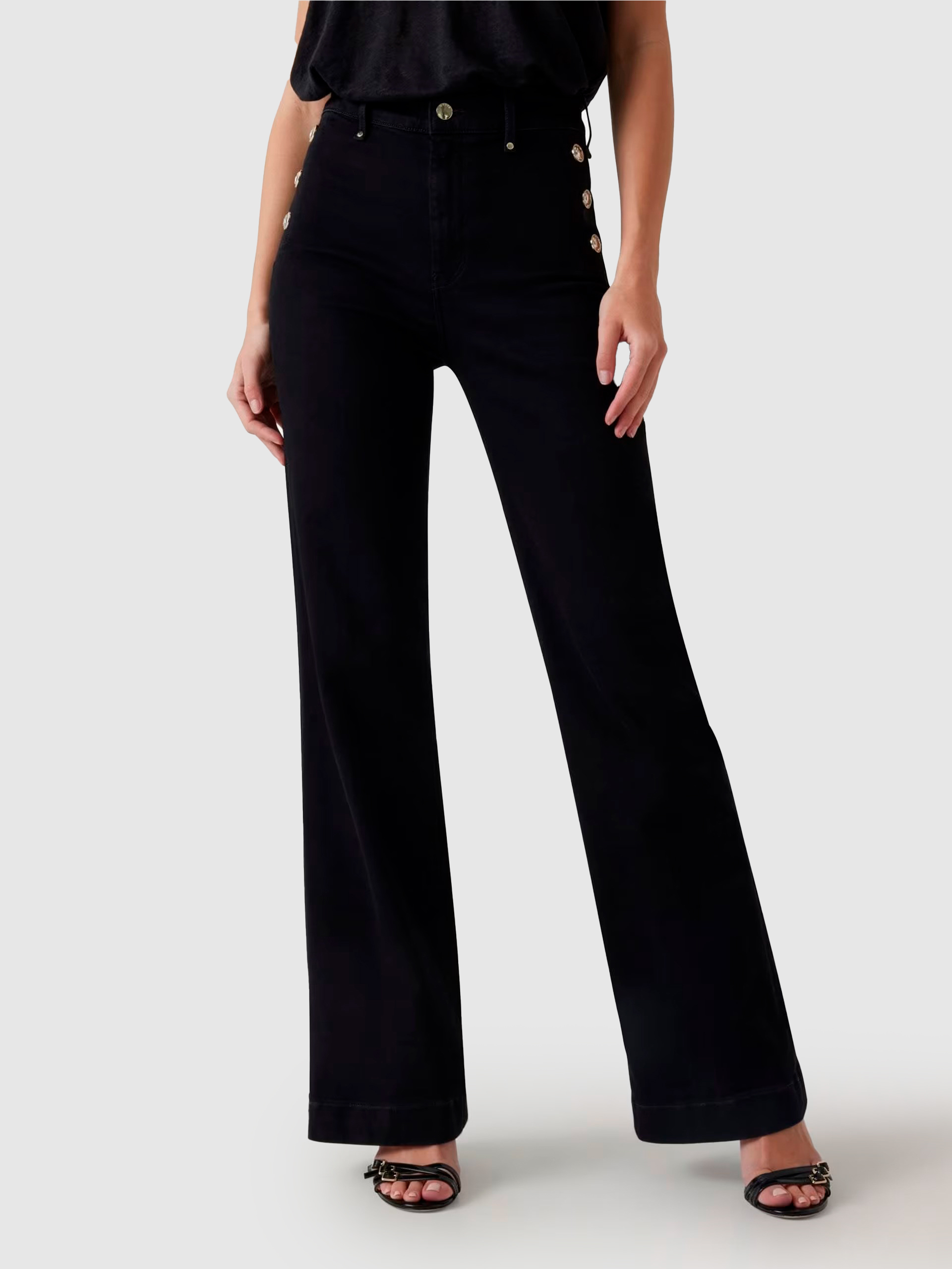 Pantalones Mujer Negro Guess