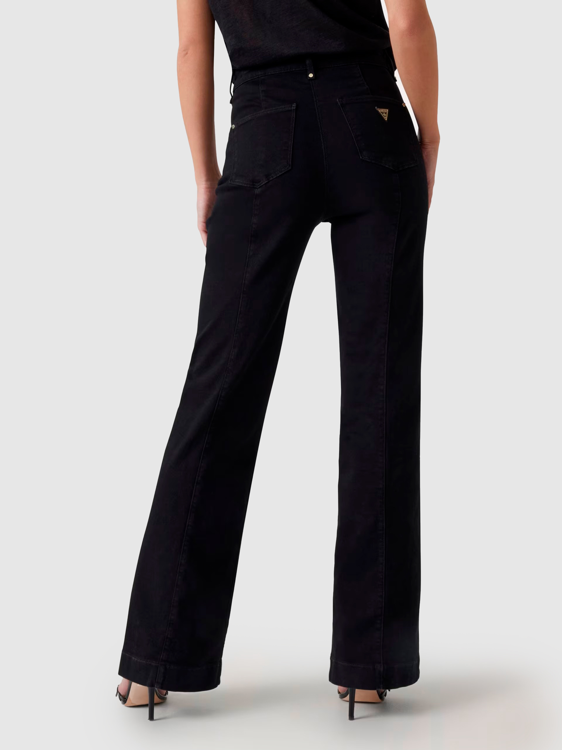 Pantalones Mujer Negro Guess