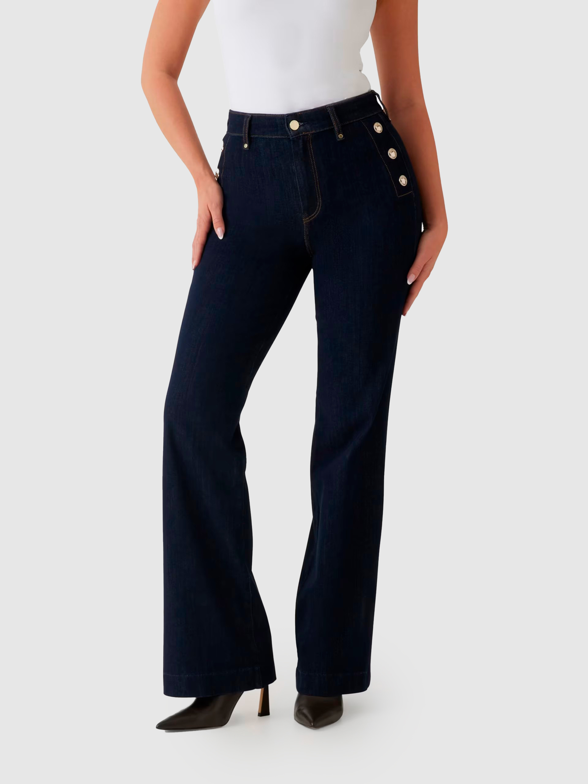 Pantalones Mujer Jeans Oscuros Guess