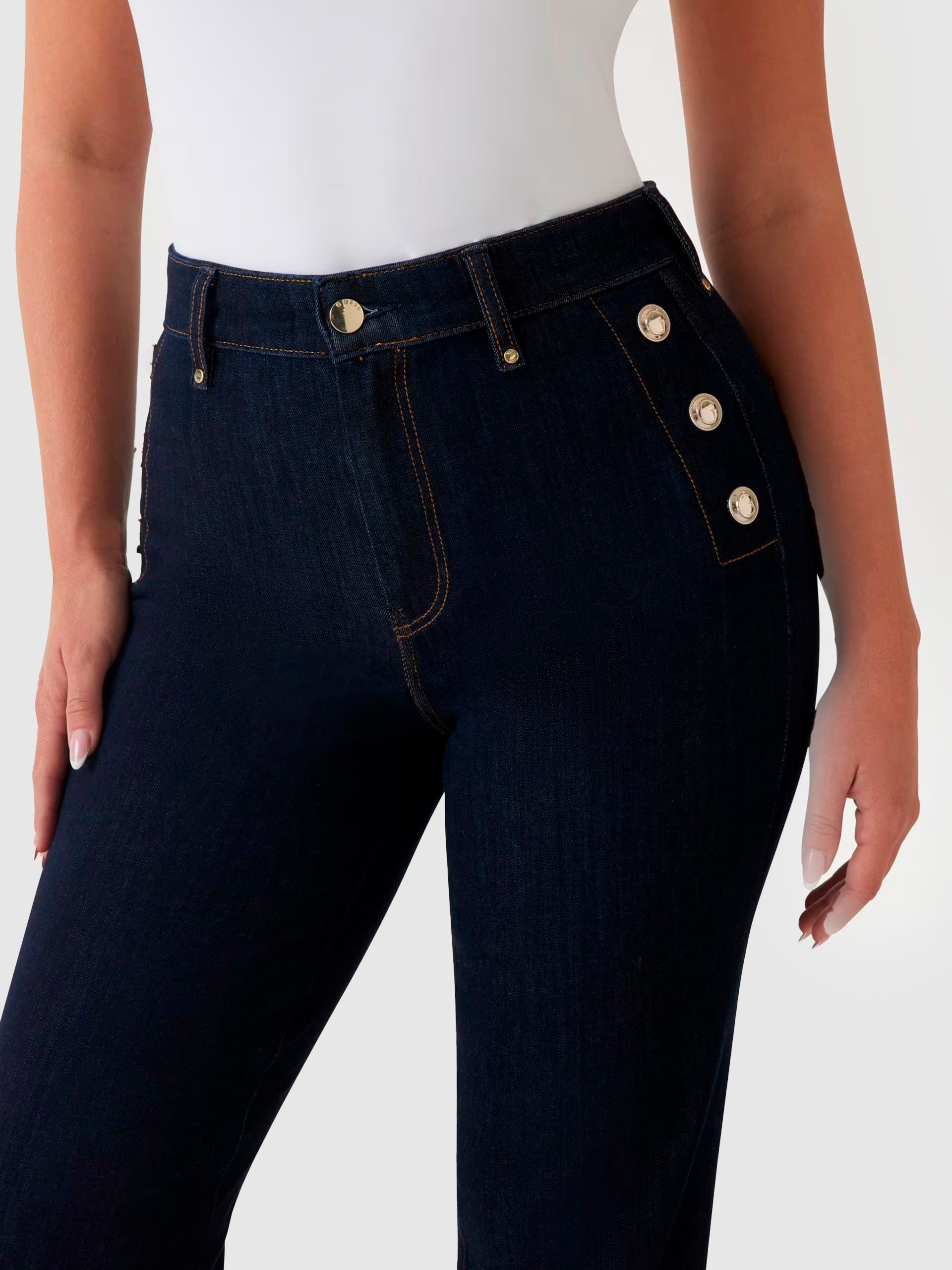 Pantalones Mujer Jeans Oscuros Guess