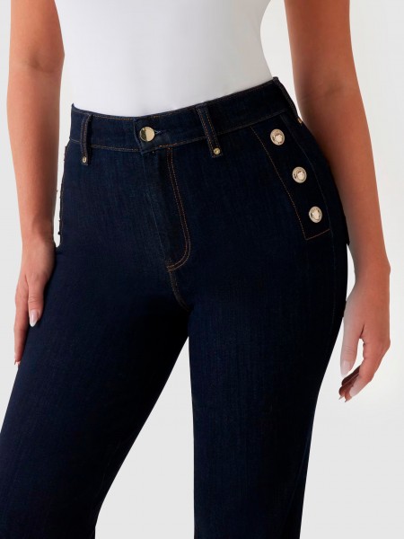 Pants Woman Dark Jeans Guess