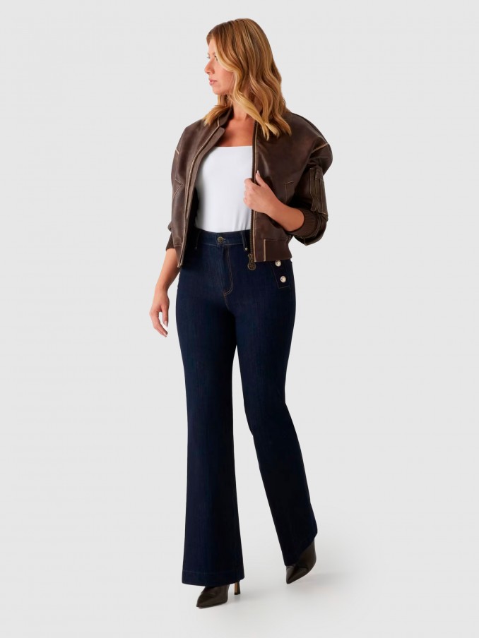 Pantalones Mujer Jeans Oscuros Guess