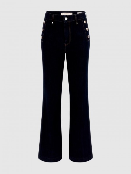 Pants Woman Dark Jeans Guess