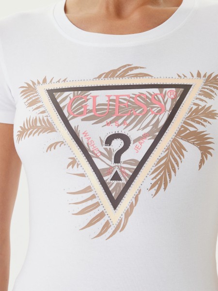 Camiseta Mujer Blanco Guess