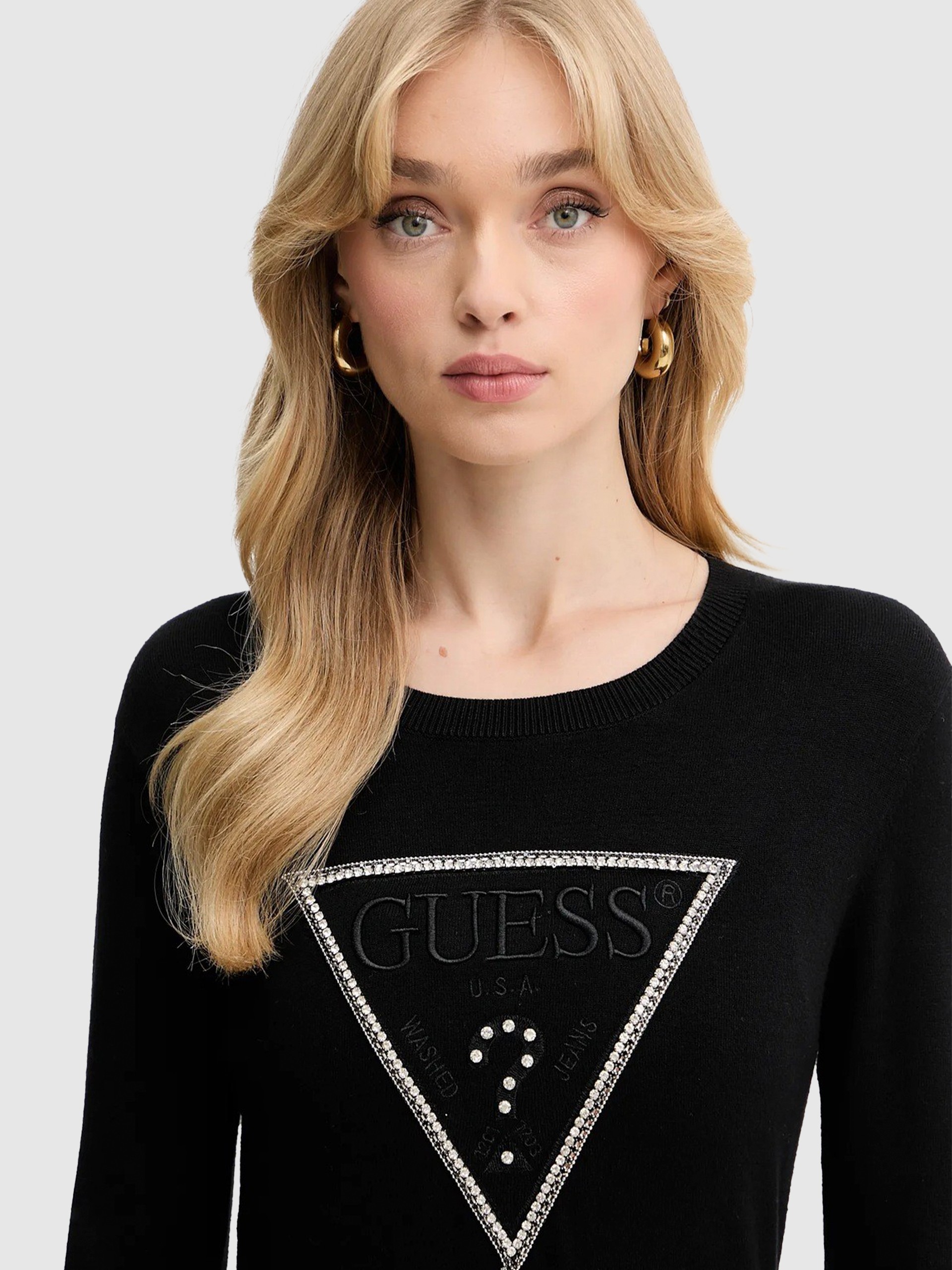 Sueter Mujer Negro Guess