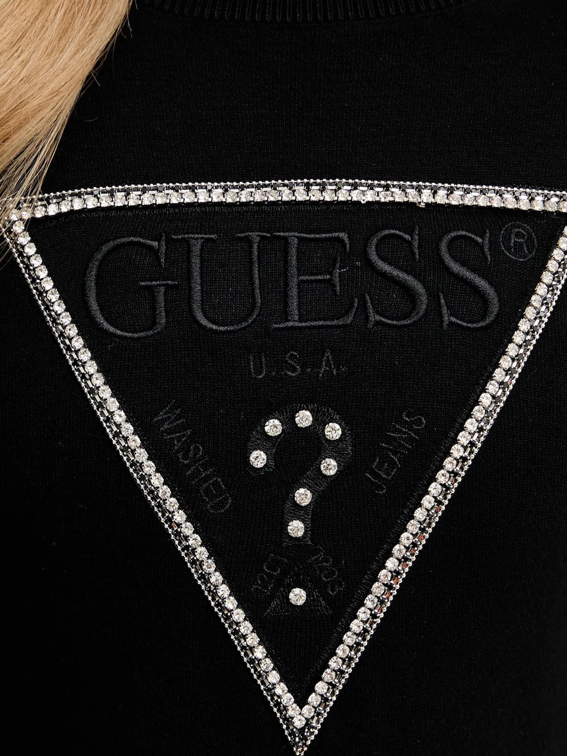 Sueter Mujer Negro Guess