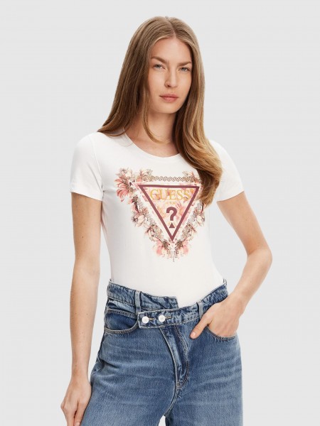 T-Shirt Woman White Guess