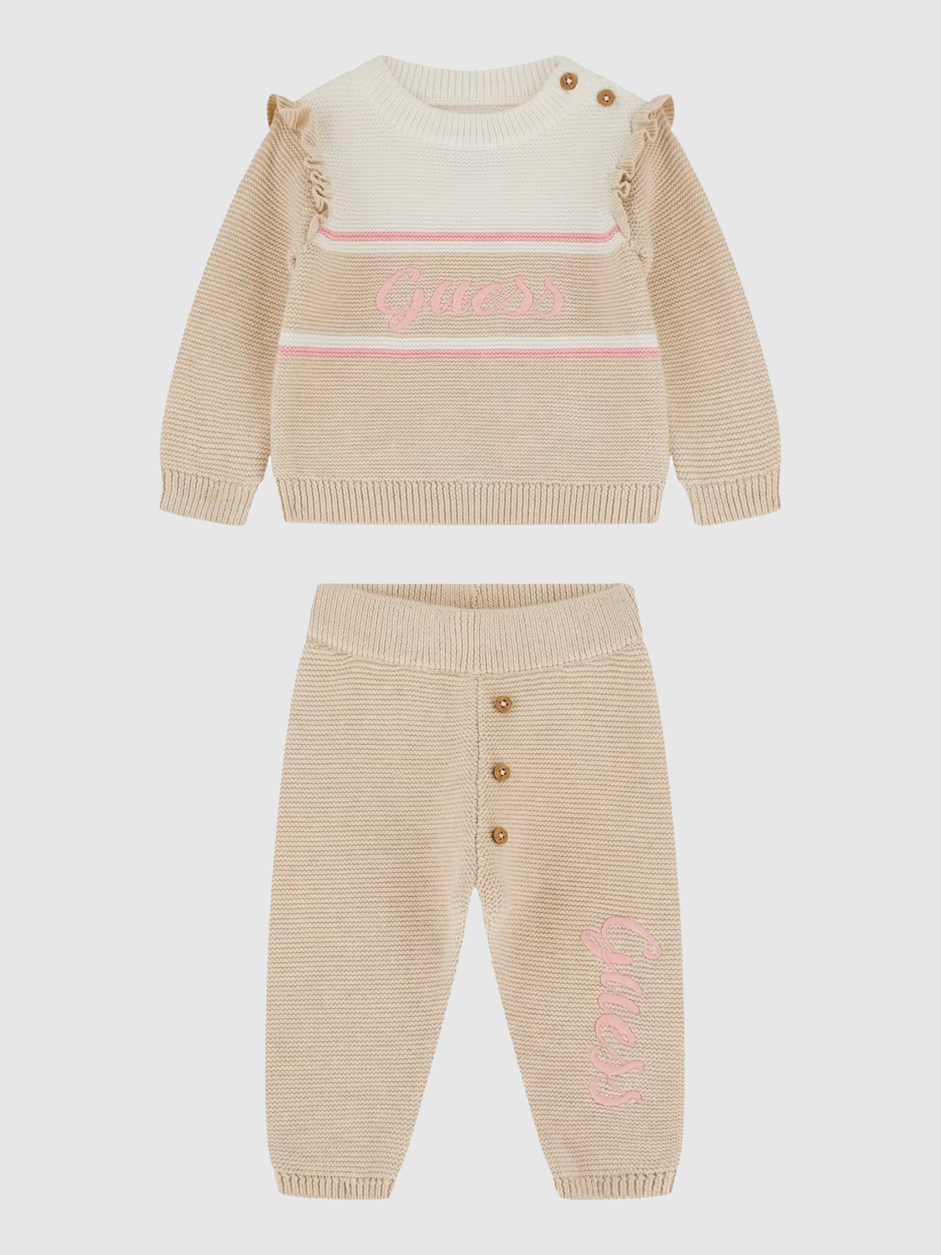 Tracksuit Baby Girl Beige Guess