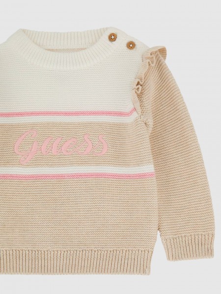 Tracksuit Baby Girl Beige Guess Tracksuit Baby Girl Beige Guess