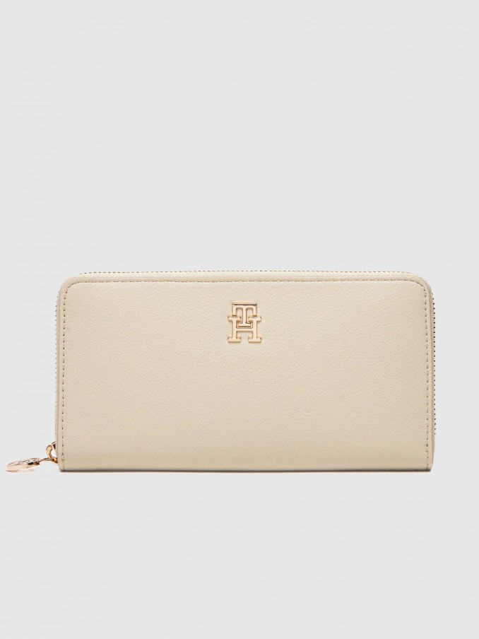 Monedero Mujer Crema Tommy Jeans
