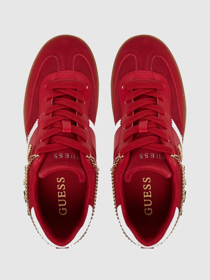 Sneakers Woman Red Guess