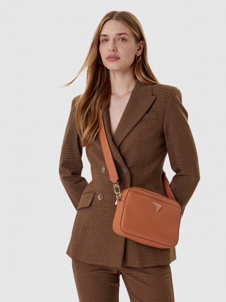 Bolsos de Hombro Mujer Camello Guess Bolsos de Hombro Mujer Camello Guess