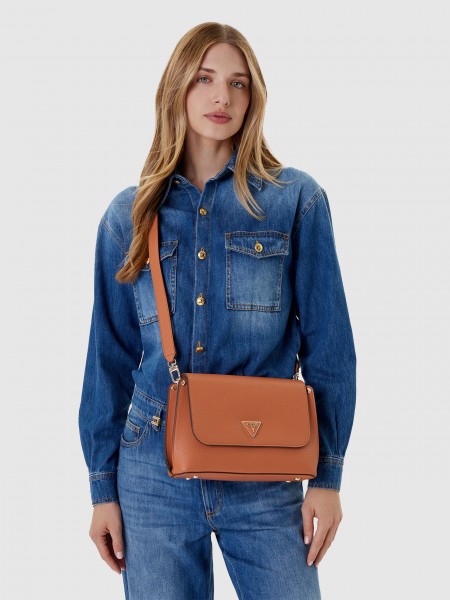 Shoulder Bags Woman Camel Guess