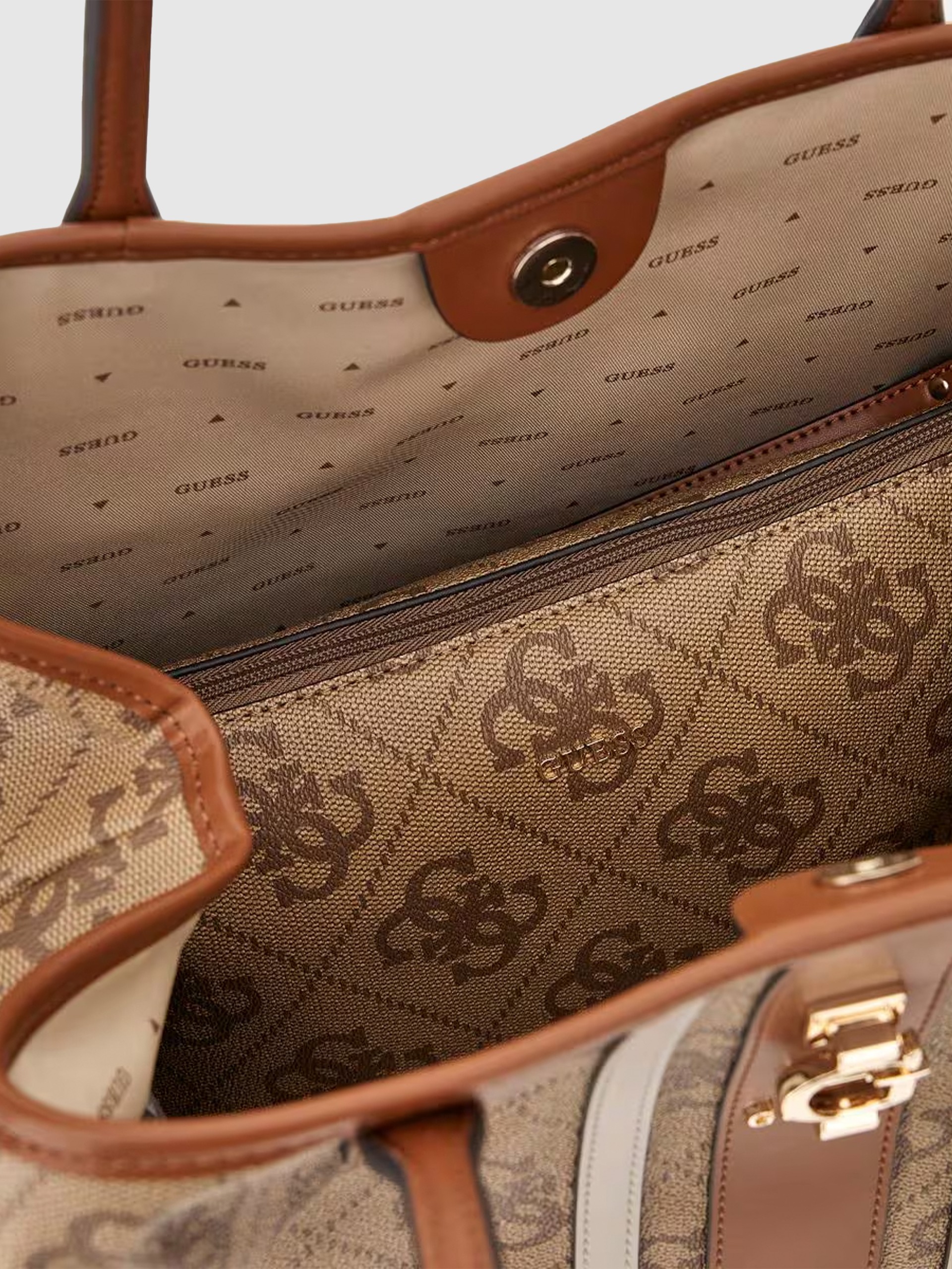 Tote Bags Woman Beige Guess