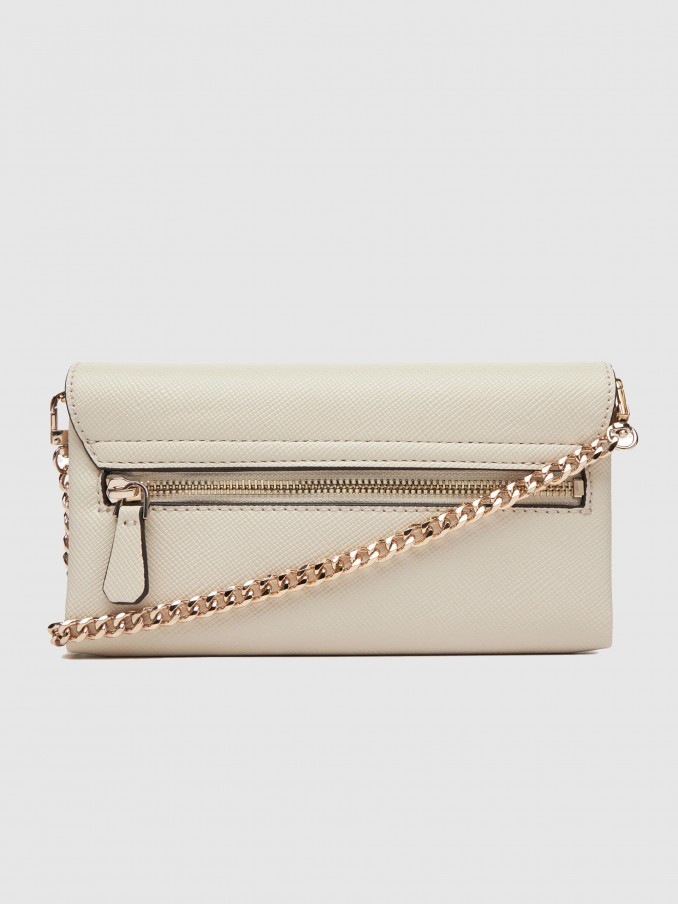 Bolsos de Hombro Mujer Crema Guess