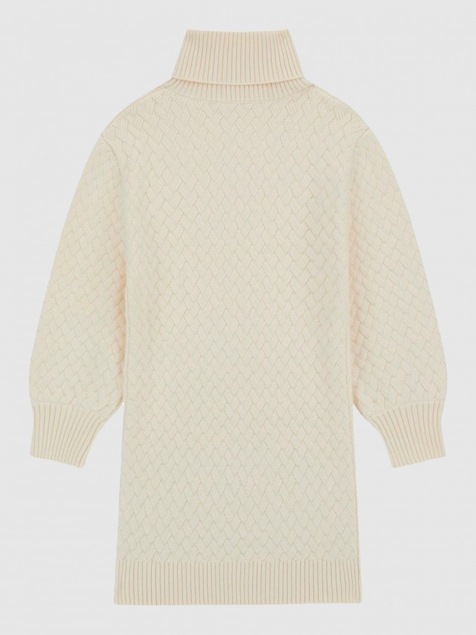Dress Girl Cream Guess