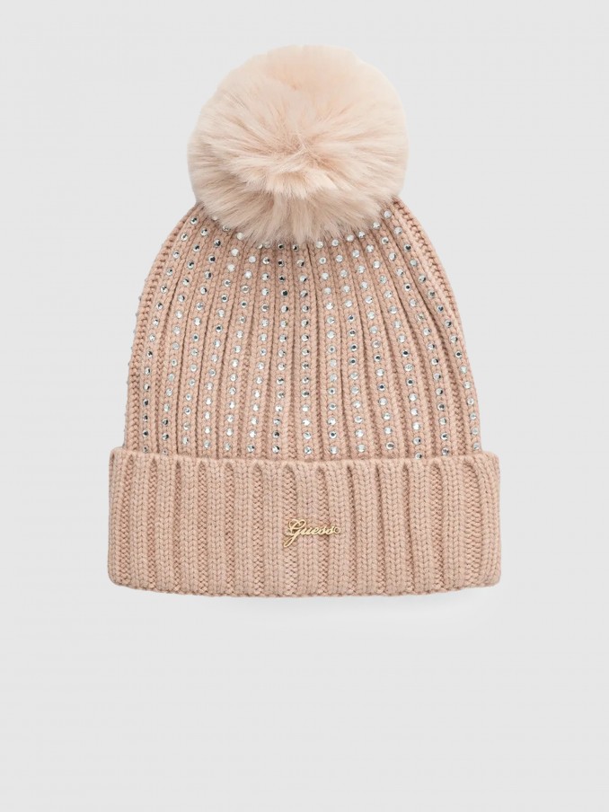 Gorro Nia Crema Guess