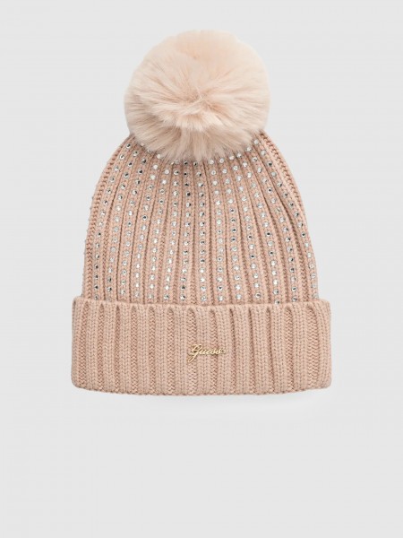 Beanie Girl Cream Guess
