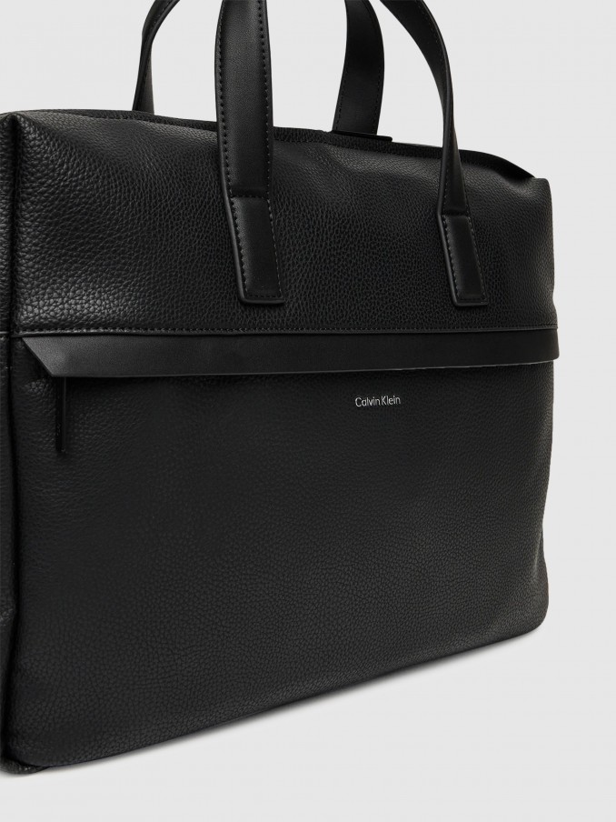 Bolsas Para Portátiles Hombre Negro Calvin Klein