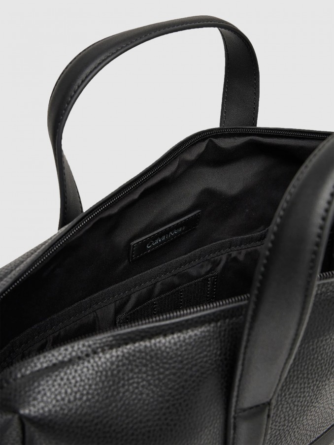 Bolsas Para Portátiles Hombre Negro Calvin Klein