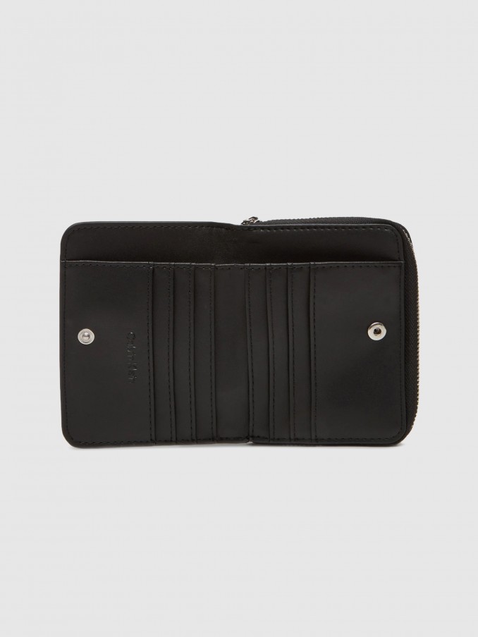 Monedero Mujer Negro Calvin Klein