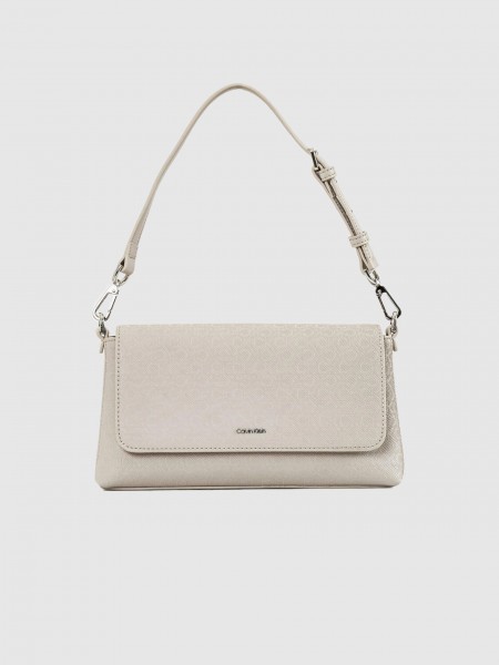 Bolsos de Hombro Mujer Beige Calvin Klein