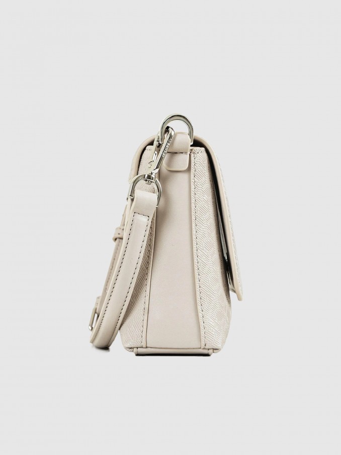 Bolsos de Hombro Mujer Beige Calvin Klein
