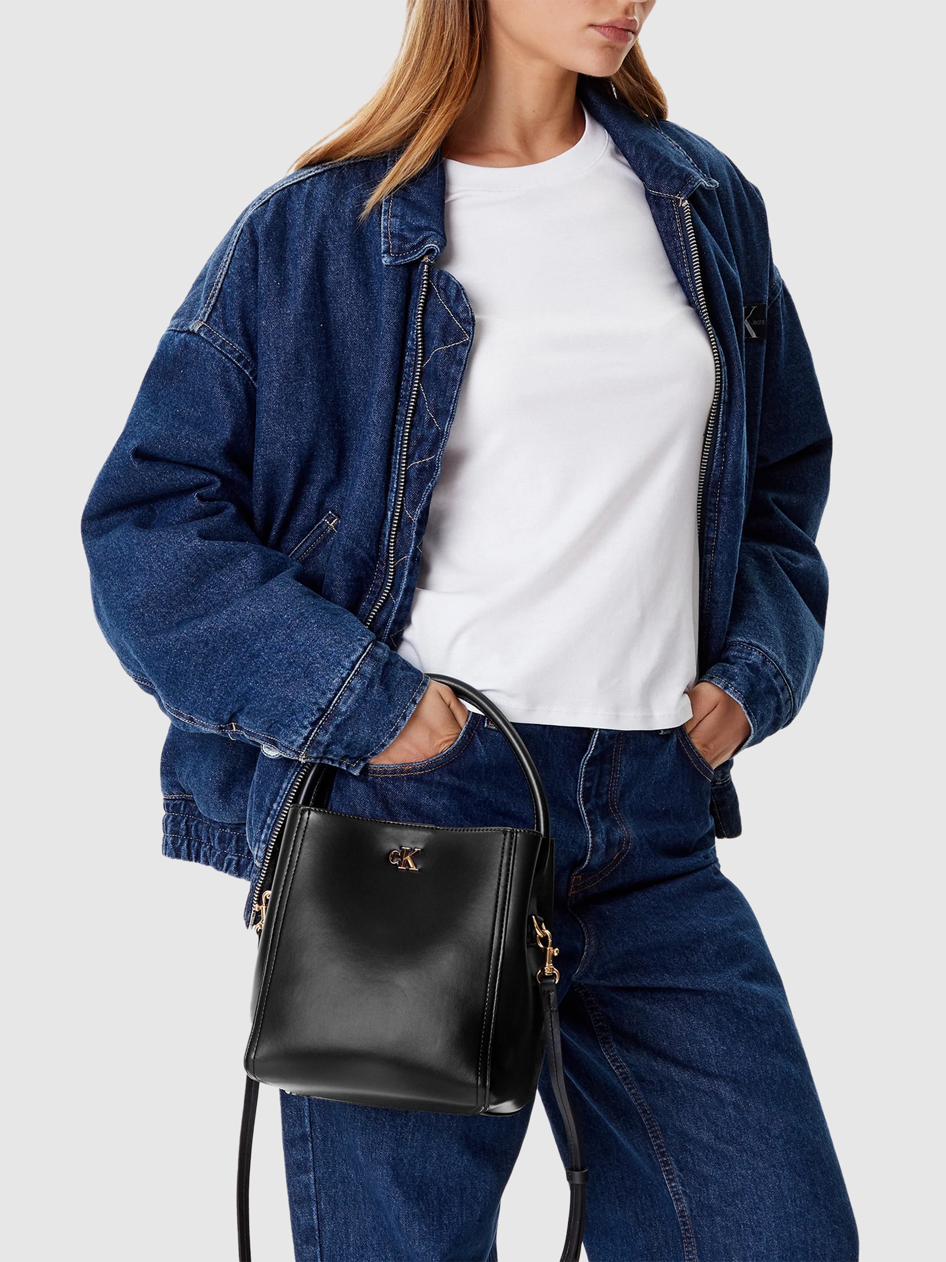Bolsos de Hombro Mujer Negro Calvin Klein