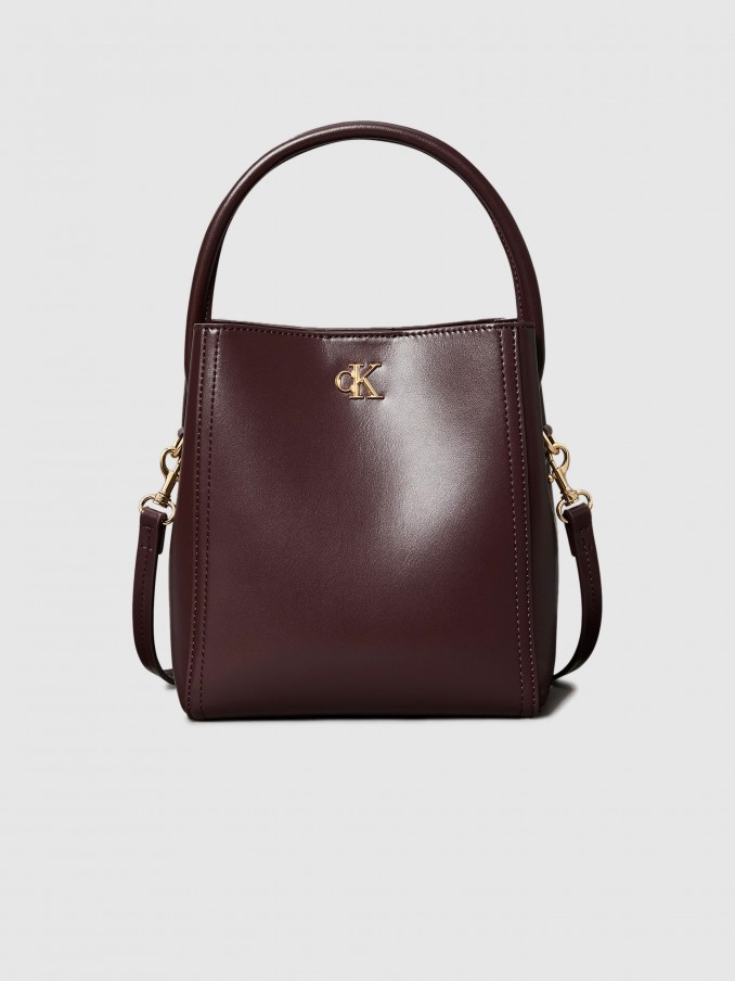 Shoulder Bags Woman Bordeaux Calvin Klein
