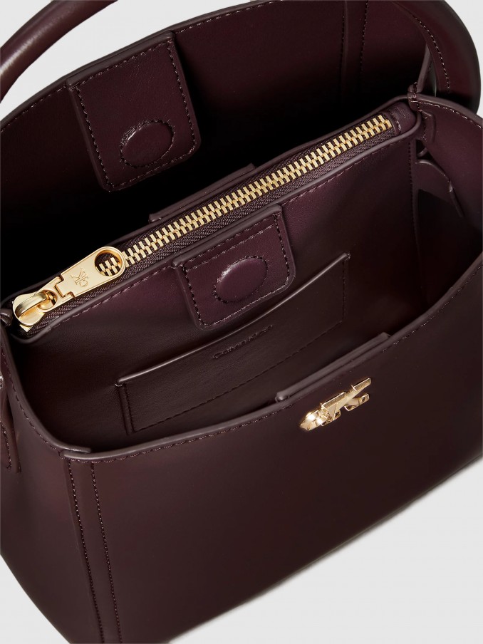 Shoulder Bags Woman Bordeaux Calvin Klein