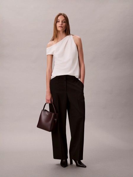 Bolsos de Hombro Mujer Burdeos Calvin Klein