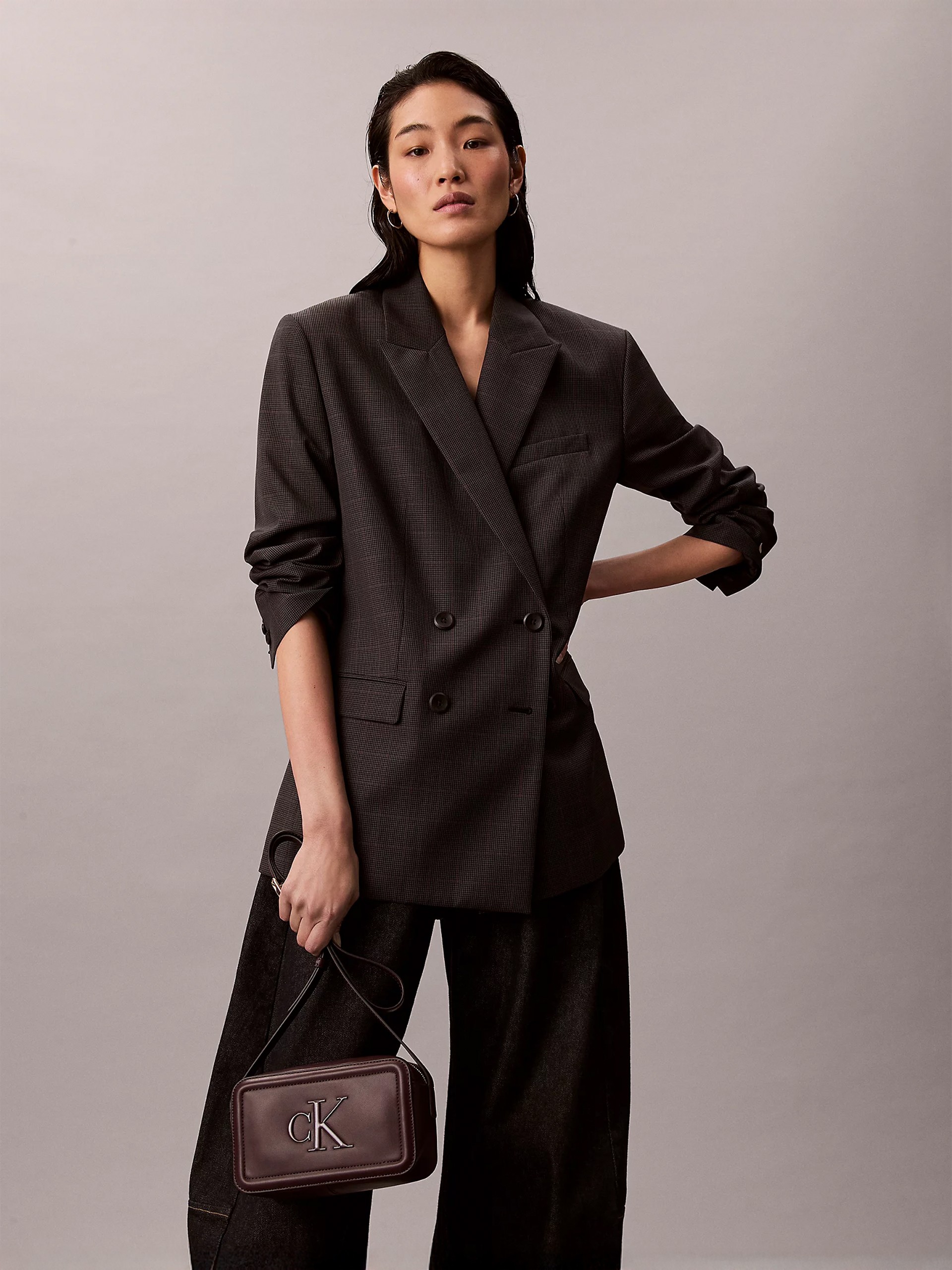 Bolsos de Hombro Mujer Burdeos Calvin Klein