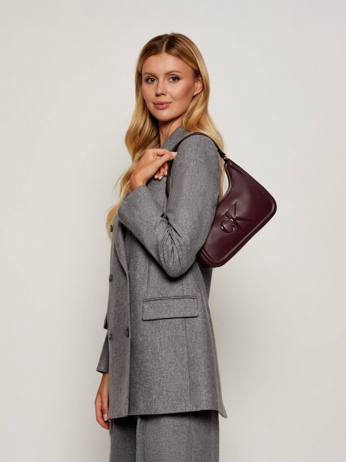 Shoulder Bags Woman Bordeaux Calvin Klein