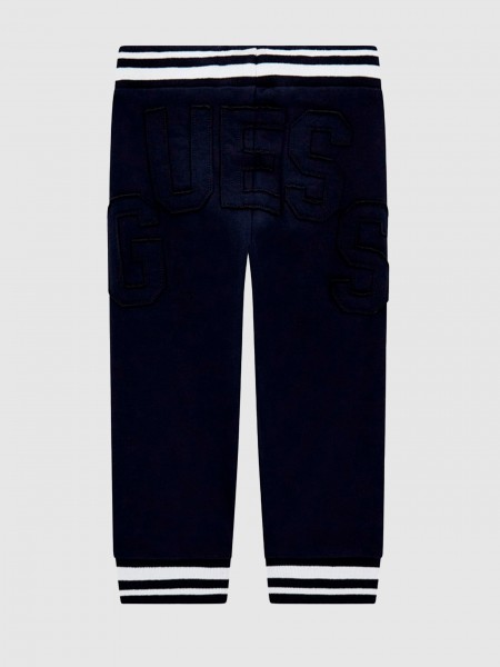 Pants Boy Navy Blue Guess