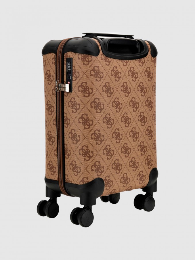 Bolsa de Viaje Pequea Mujer Beige Guess