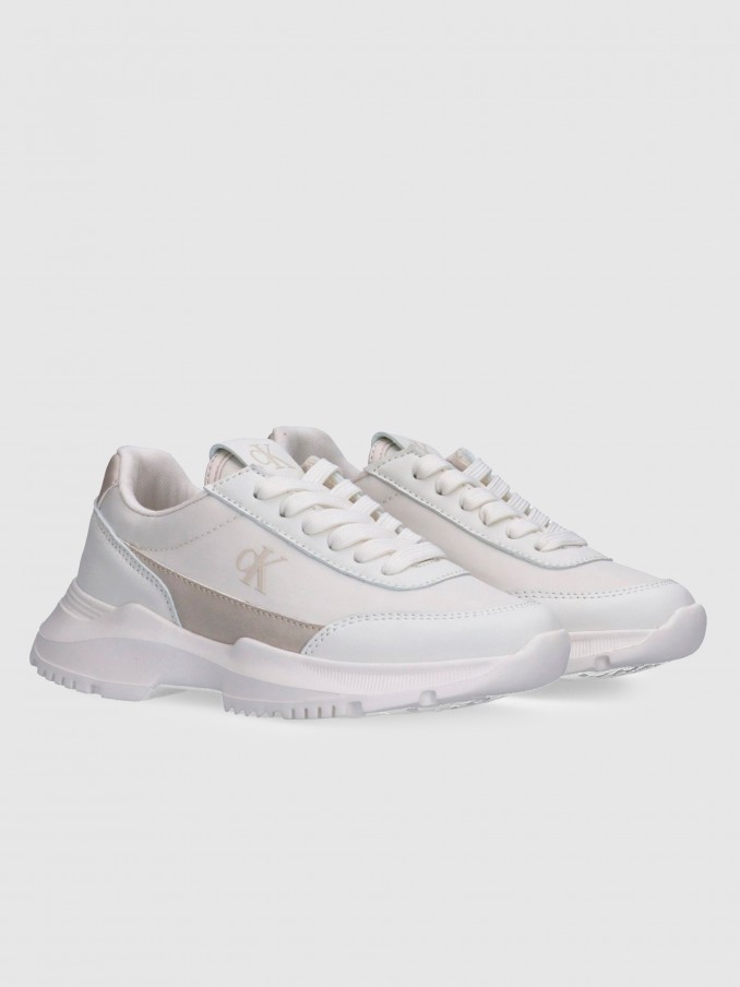 Sneakers Boy White Calvin Klein
