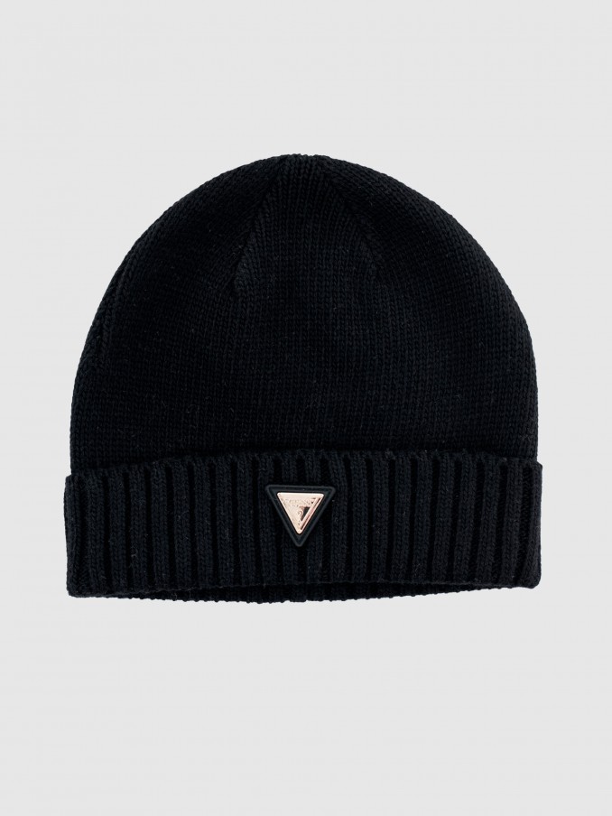Gorro Mujer Negro Guess Underwear