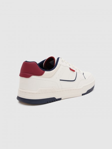 Tenis Nio Blanco Con Rojo Levis