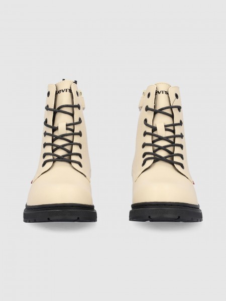 Botas Niña Blanco Levis Botas Niña Blanco Levis