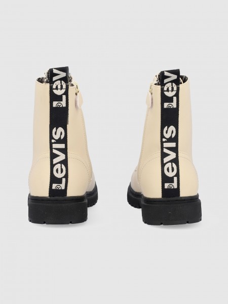 Botas Niña Blanco Levis Botas Niña Blanco Levis