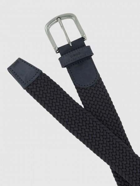 Cinturon Hombre Azul Oscuro Boss