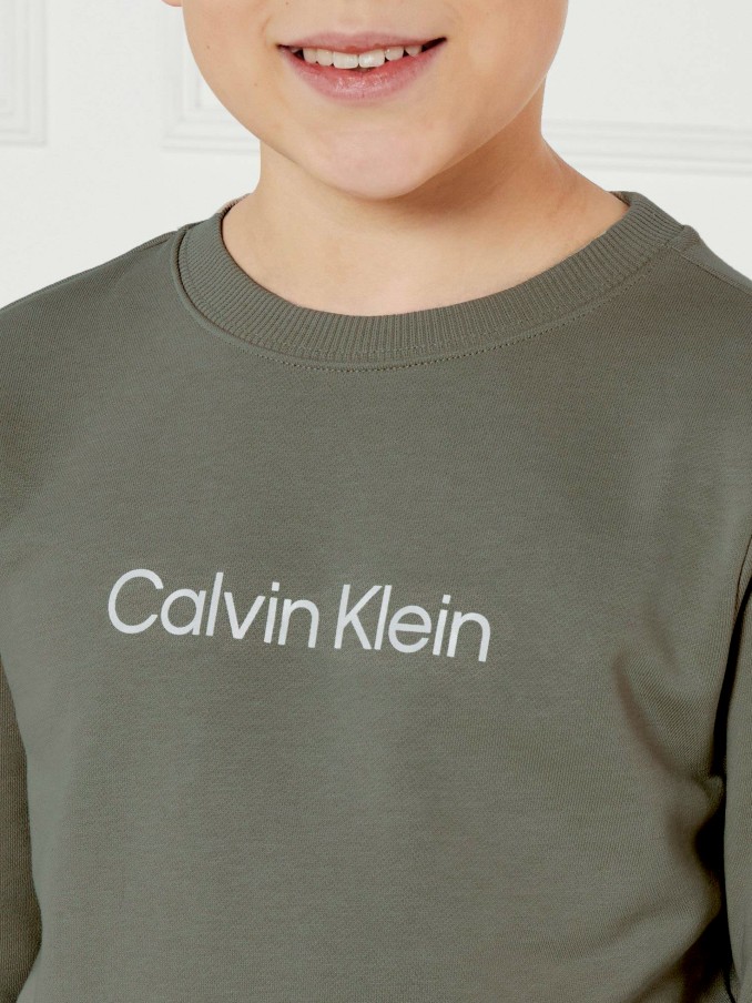 Pullover Boy Green Calvin Klein