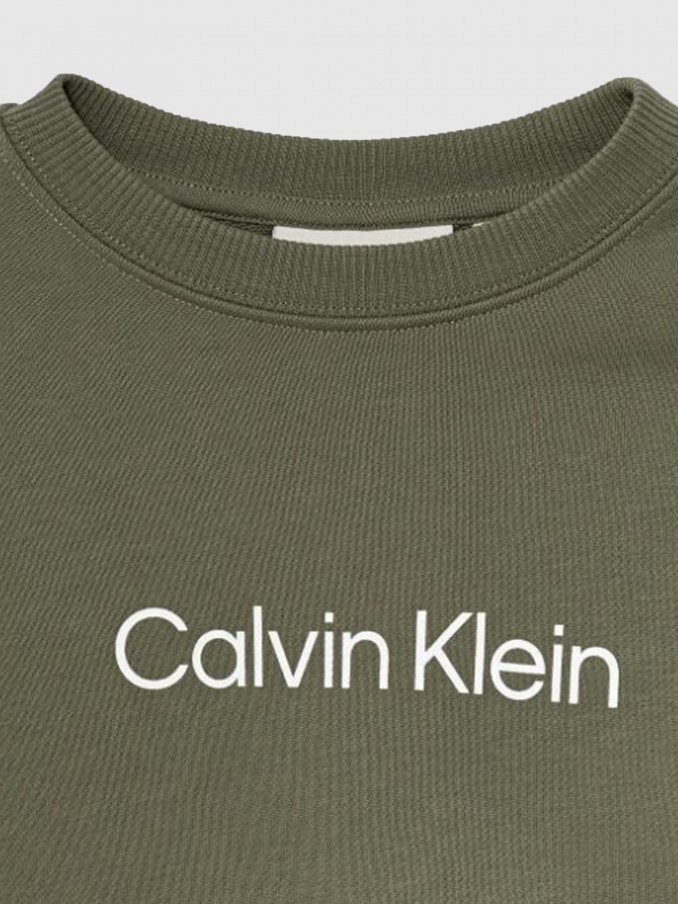 Pullover Boy Green Calvin Klein